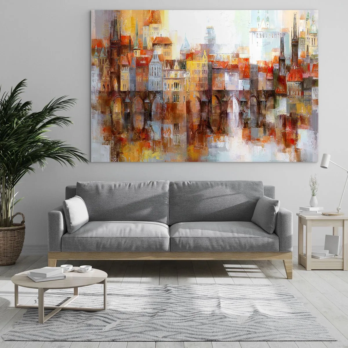 Tablou pe sticlă - Frumos și sub pod - 120x80 cm