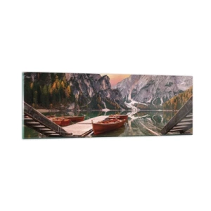 Tablou pe sticlă - Promisiunea zilei - 90x30 cm