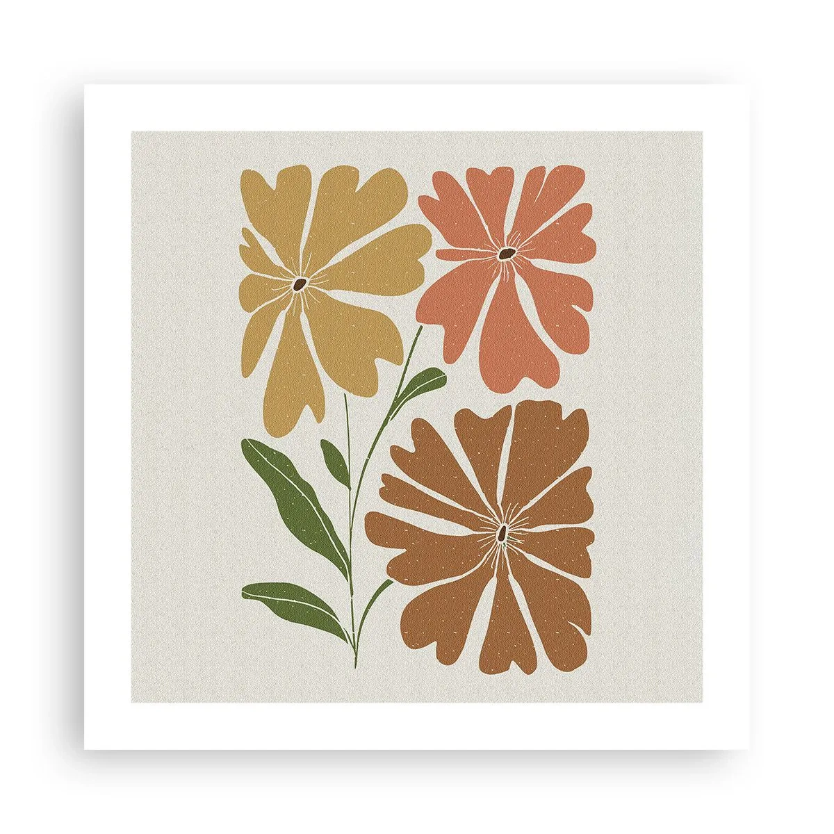 Poster - Natură și geometrie - 50x50 cm