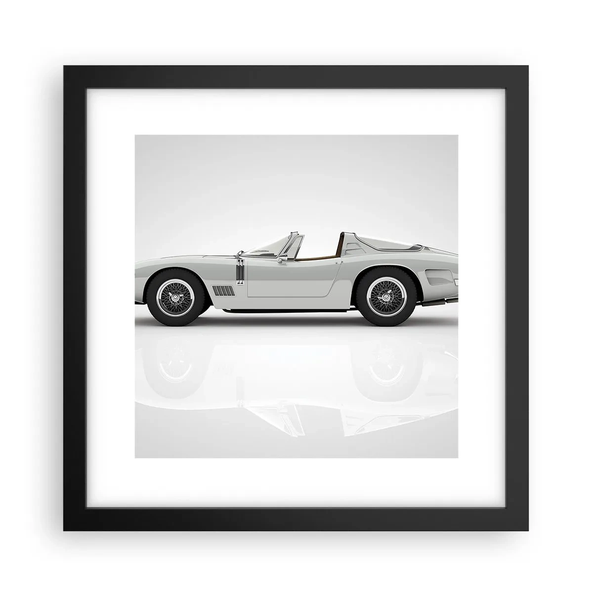 Poster în ramă neagră - Promisiunea distracției - 30x30 cm