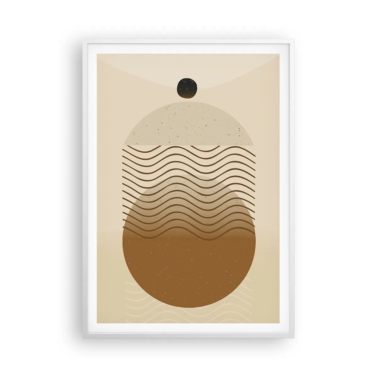 Poster în ramă albă - Despre originea figurilor geometrice - 70x100 cm