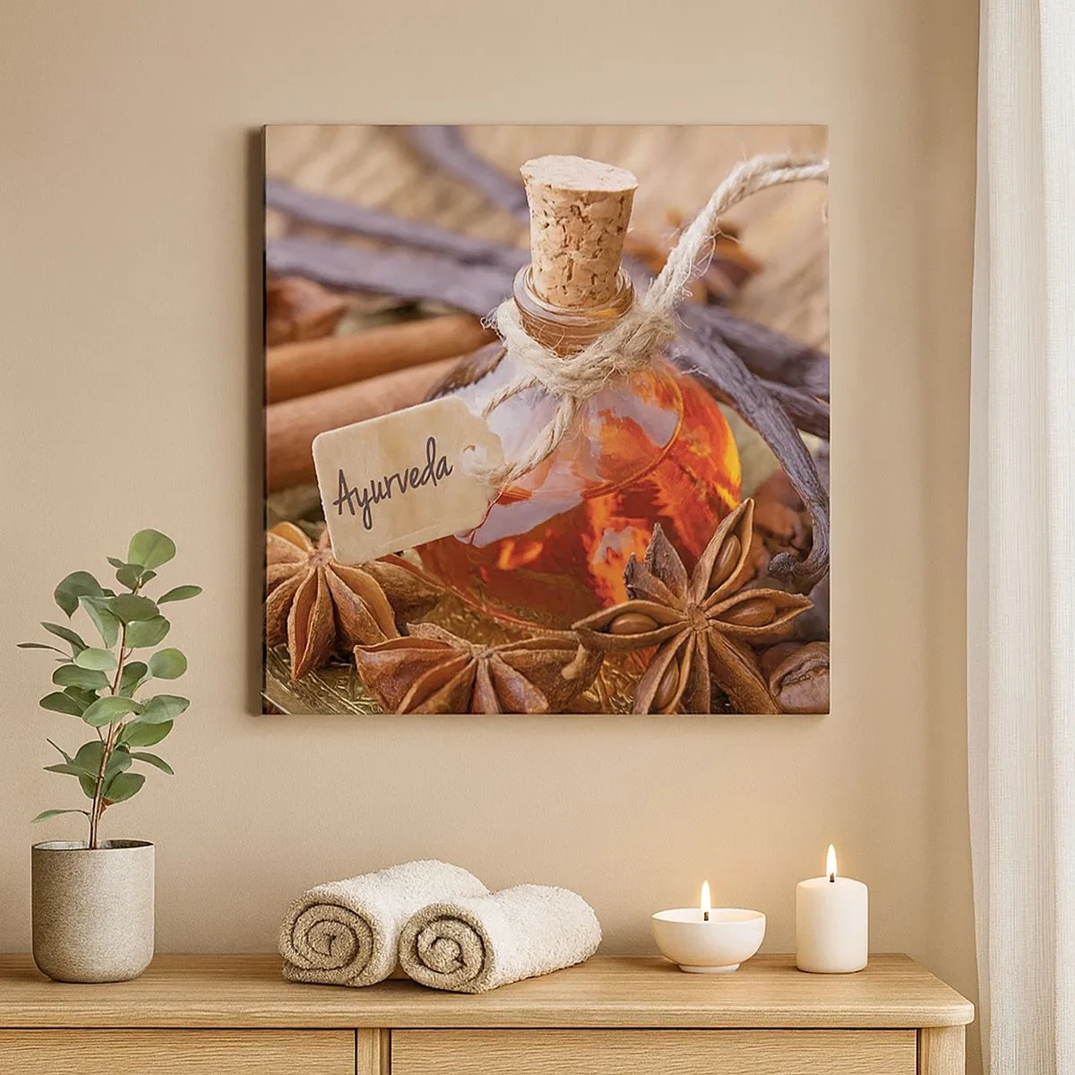 Tablou pe pânză - Unitatea trupului și a spiritului - 30x30 cm