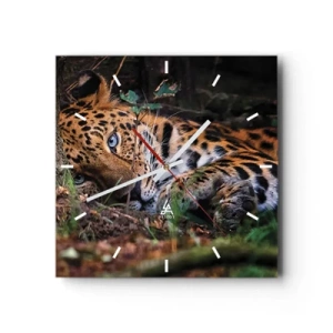 Ceas de perete - Ceas pe sticlă - Să ai încredere în mine - 30x30 cm