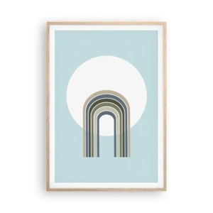 Poster în ramă de stejar deschis - Atracție irezistibilă - 70x100 cm