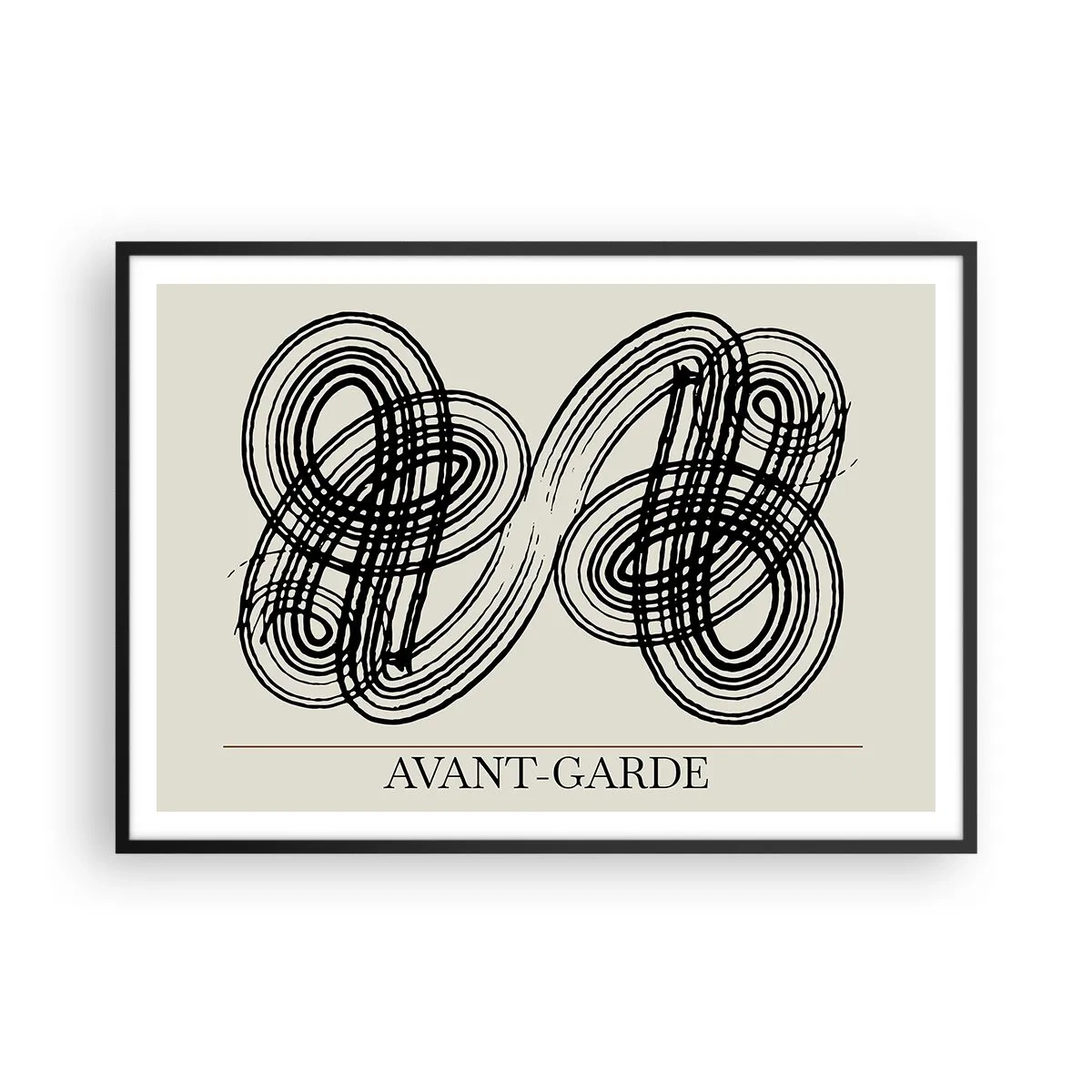 Poster în ramă neagră - A apărut spontan - 100x70 cm