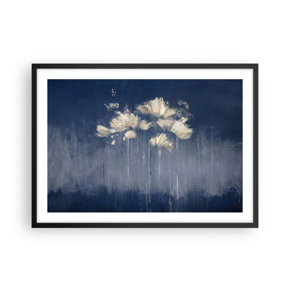 Poster în ramă neagră - Ca petalele în vânt - 70x50 cm