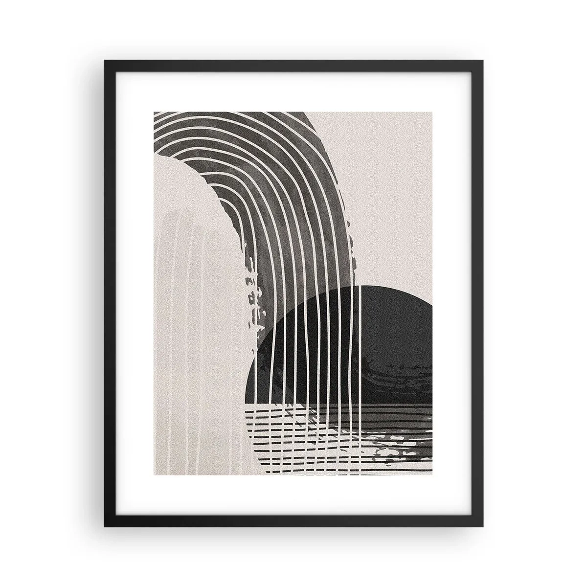 Poster în ramă neagră - Până acolo și înapoi - 40x50 cm