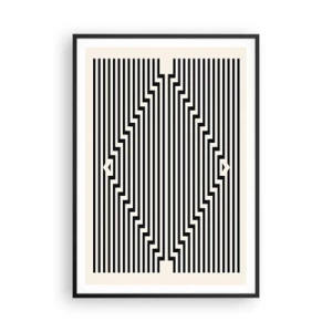 Poster în ramă neagră - Iluzie geometrică - 70x100 cm