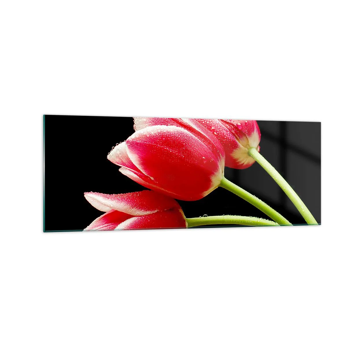 Tablou pe sticlă - Promisiunea unei iubiri pure - 140x50 cm