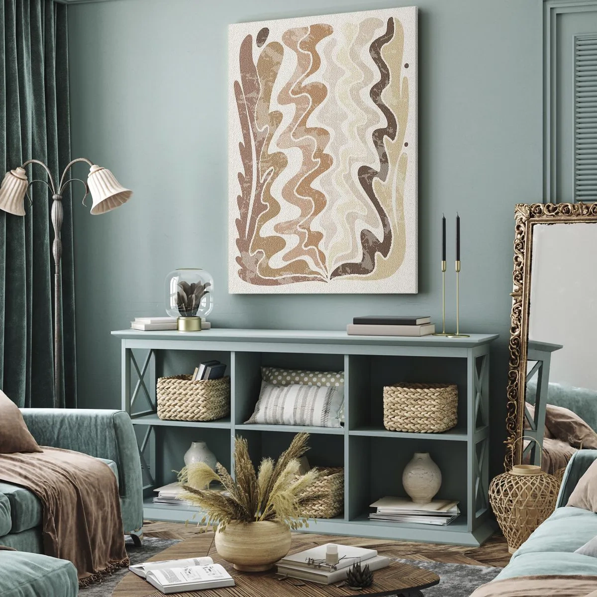 Tablou pe pânză - Energie bună - emoții bune - 45x80 cm