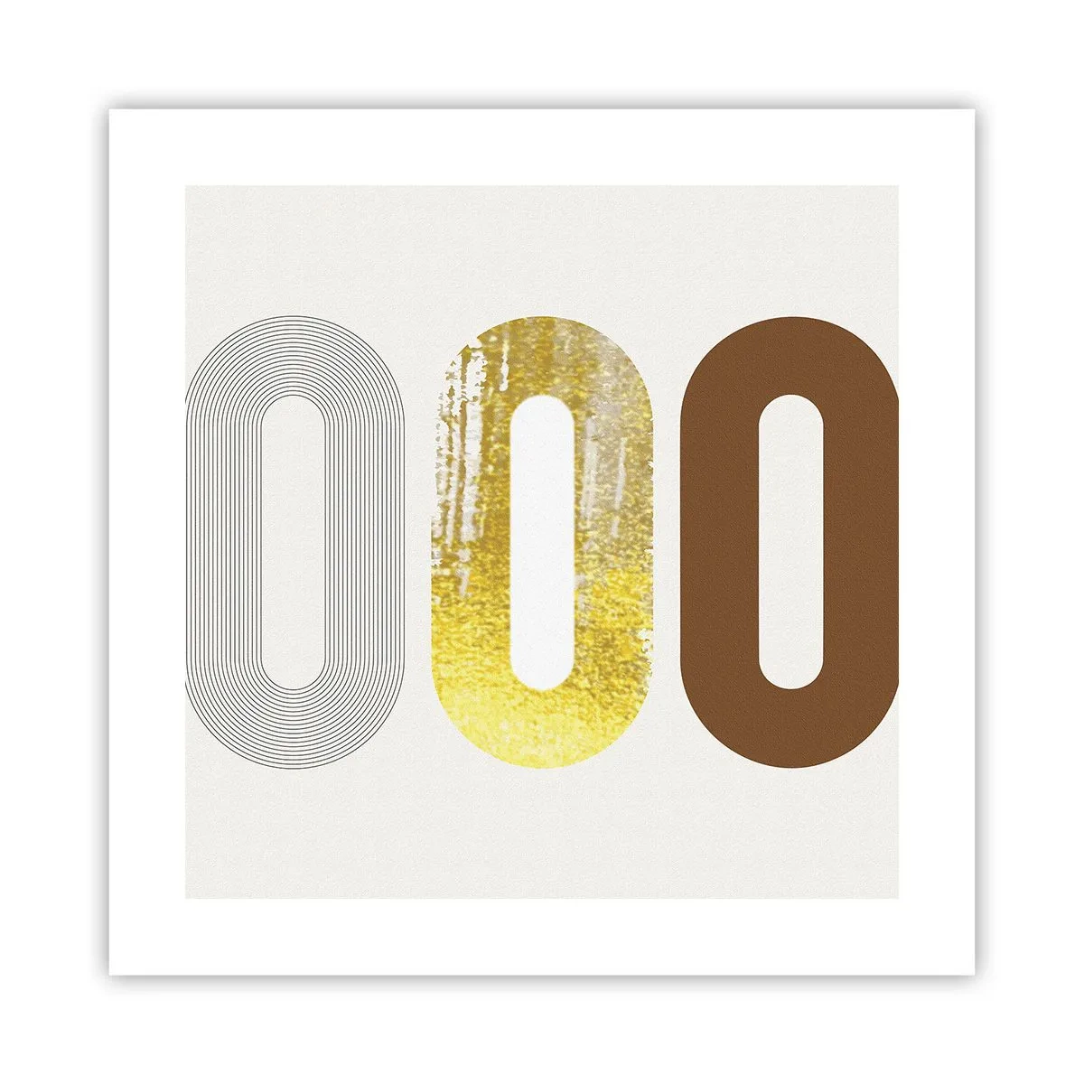 Poster - Ooo! - 40x40 cm