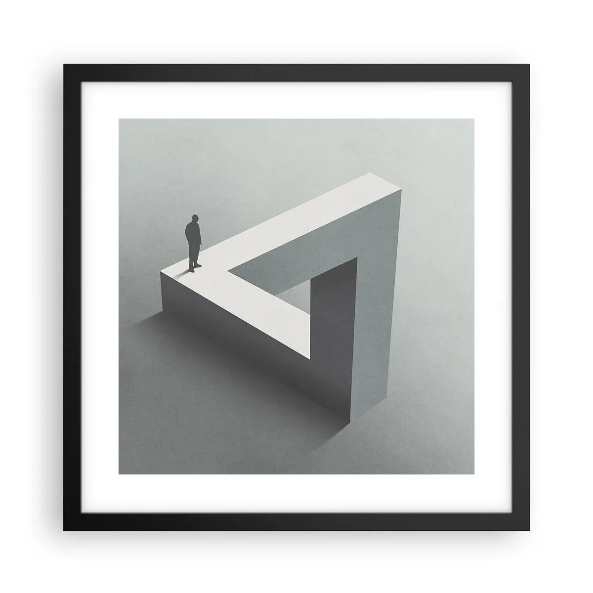 Poster în ramă neagră - Și totuși este posibil - 40x40 cm