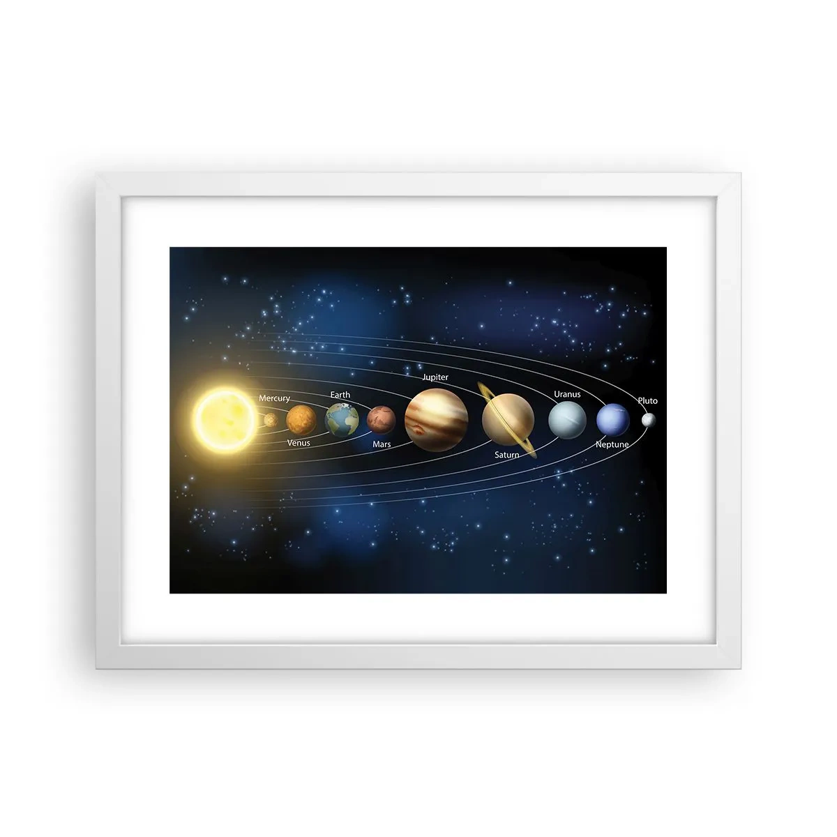 Poster în ramă albă - Una din zece - 40x30 cm