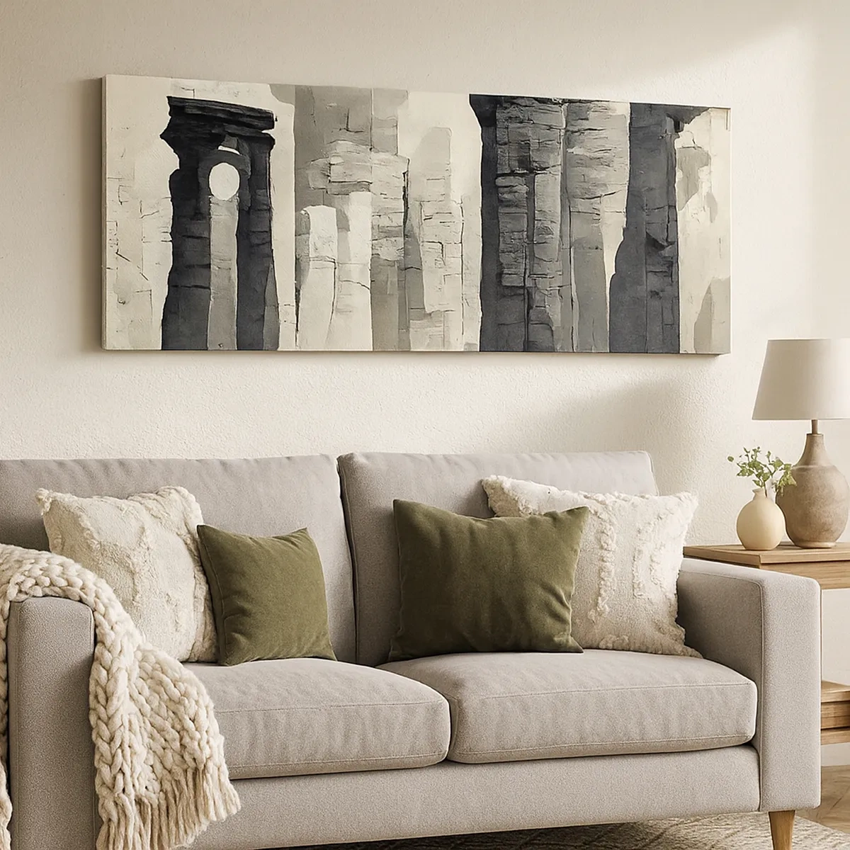 Tablou pe pânză - Măreția antichității - 30x30 cm