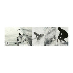 Mostră tapet Premium Canvas - Pentru a întâmpina valul - Surfing, Sport, Ocean - 100x30 cm