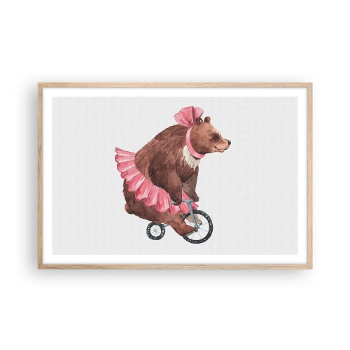 Poster în ramă de stejar deschis - Ce circ! - 91x61 cm