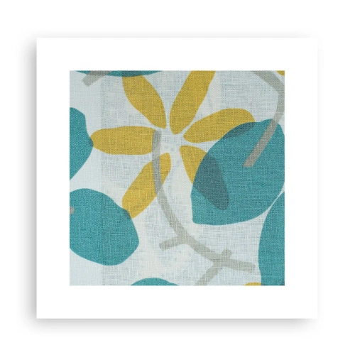 Poster - Printre frunzele de azur - 30x30 cm