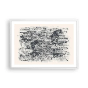 Poster în ramă albă - Compoziție cețoasă - 70x50 cm