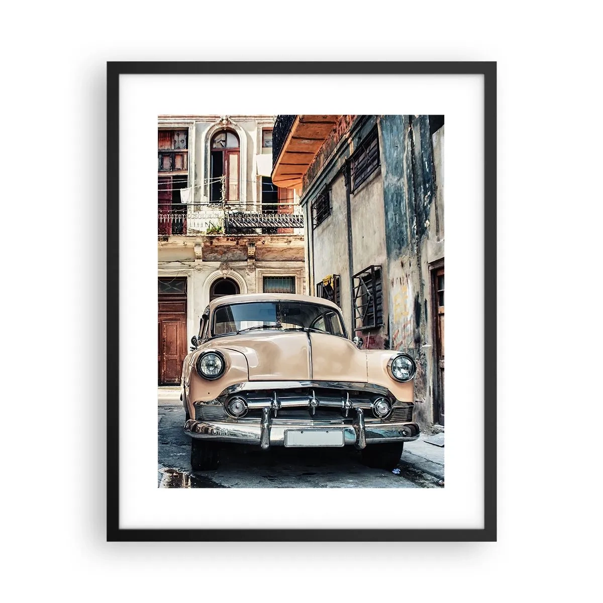 Poster în ramă neagră - O siestă în Havana - 40x50 cm