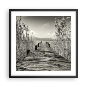 Poster în ramă neagră - În intimitatea ierburilor - 50x50 cm