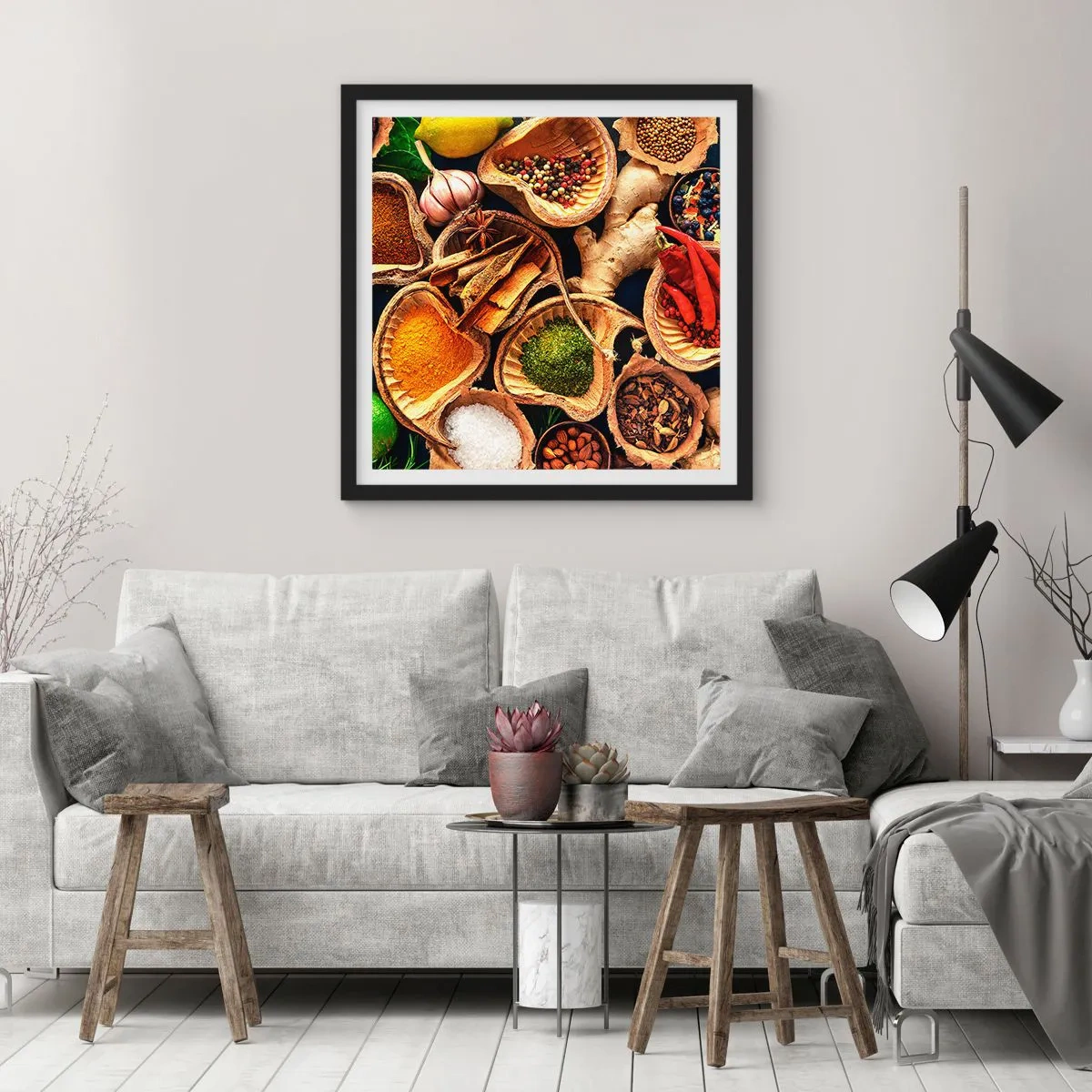 Poster în ramă neagră - Ia ce vrei - 30x30 cm