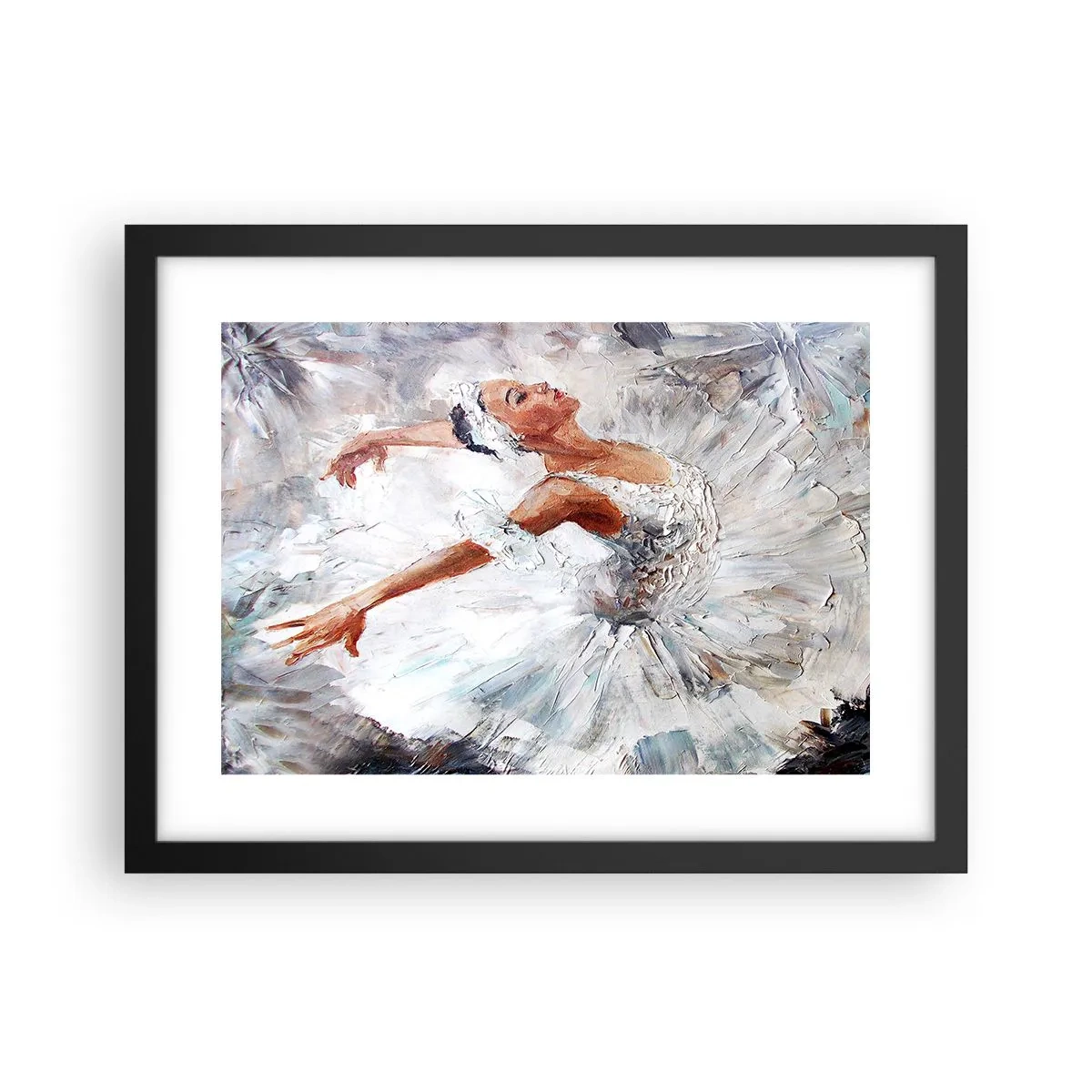 Poster în ramă neagră - Moale și ușoară ca tulul - 40x30 cm