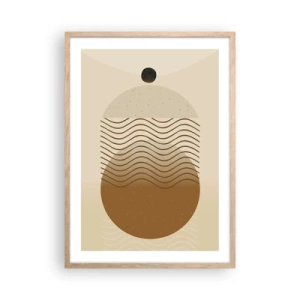 Poster în ramă de stejar deschis - Despre originea figurilor geometrice - 50x70 cm