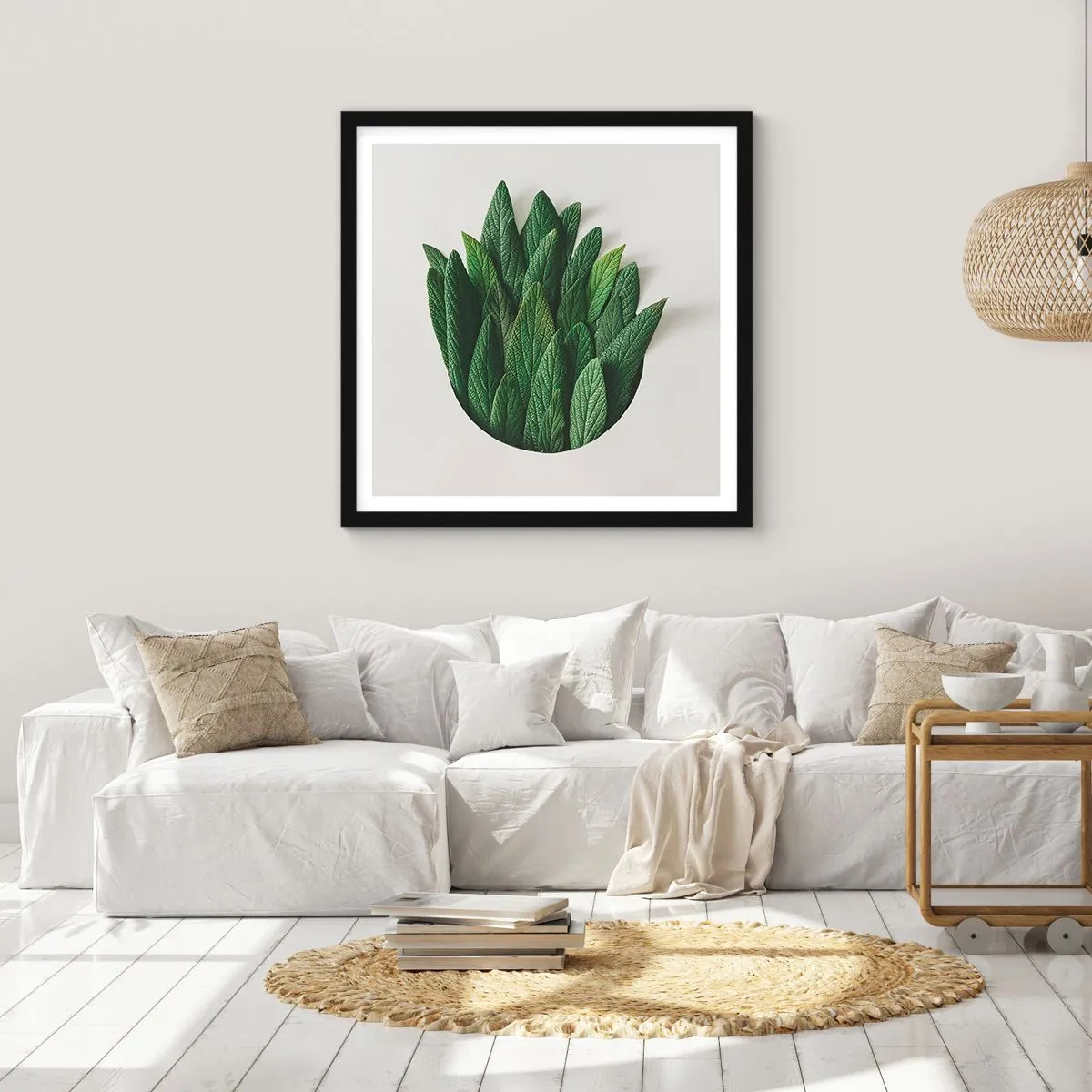 Poster în ramă neagră - Curiozitatea nestăvilită - 30x30 cm