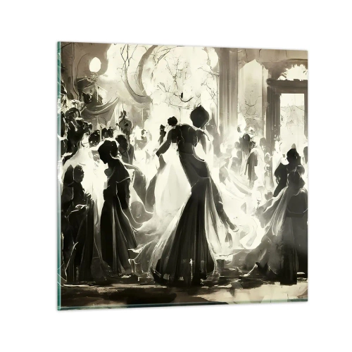 Tablou pe sticlă - Marea mascaradă - 30x30 cm