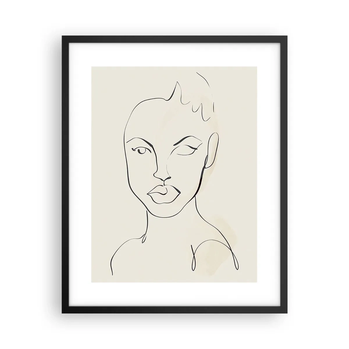 Poster în ramă neagră - Schiță de senzualitate - 40x50 cm