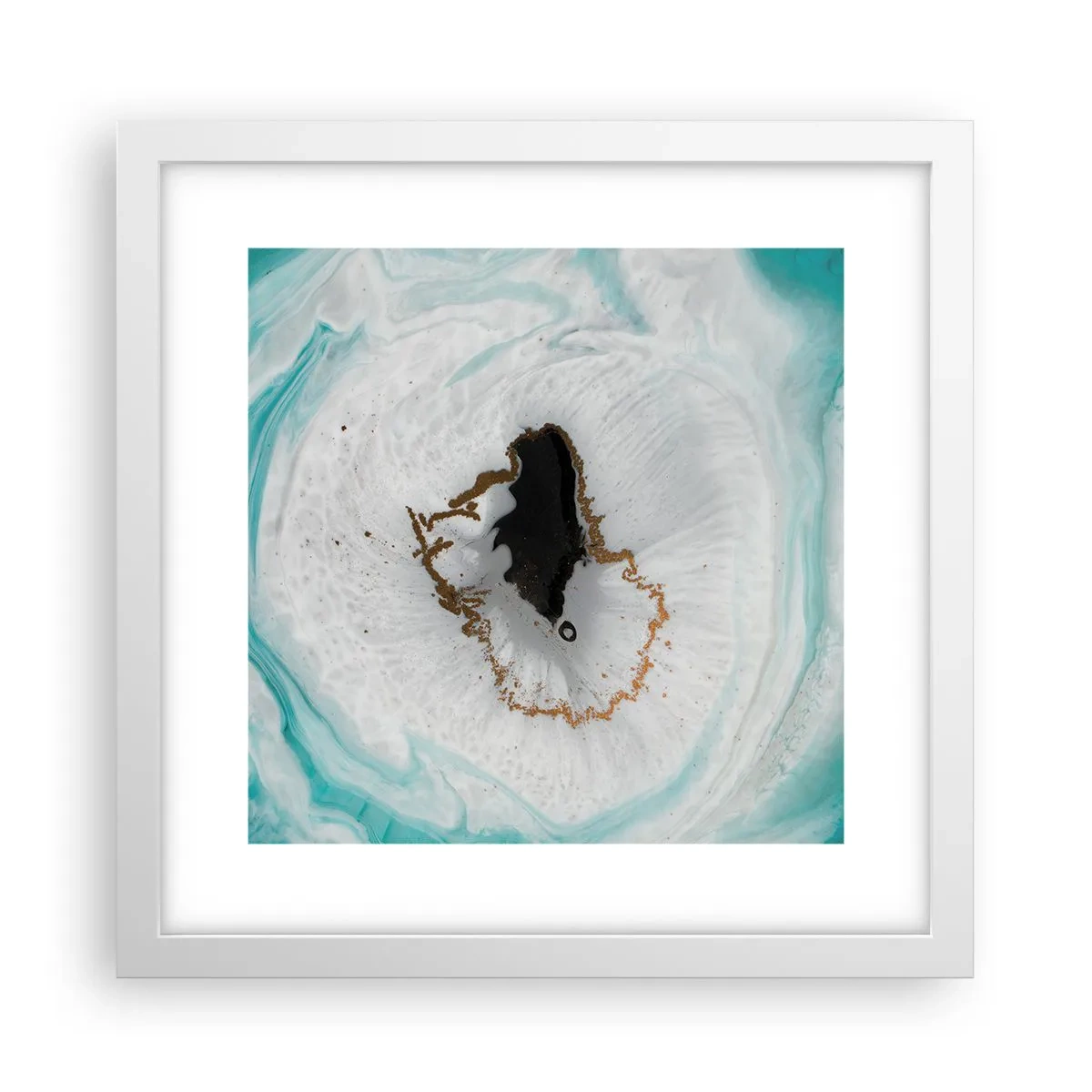 Poster în ramă albă - Pătrunde înăuntru - 30x30 cm