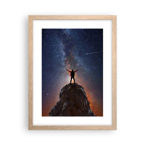 Poster în ramă de stejar deschis - Puterea este cu mine! - 30x40 cm