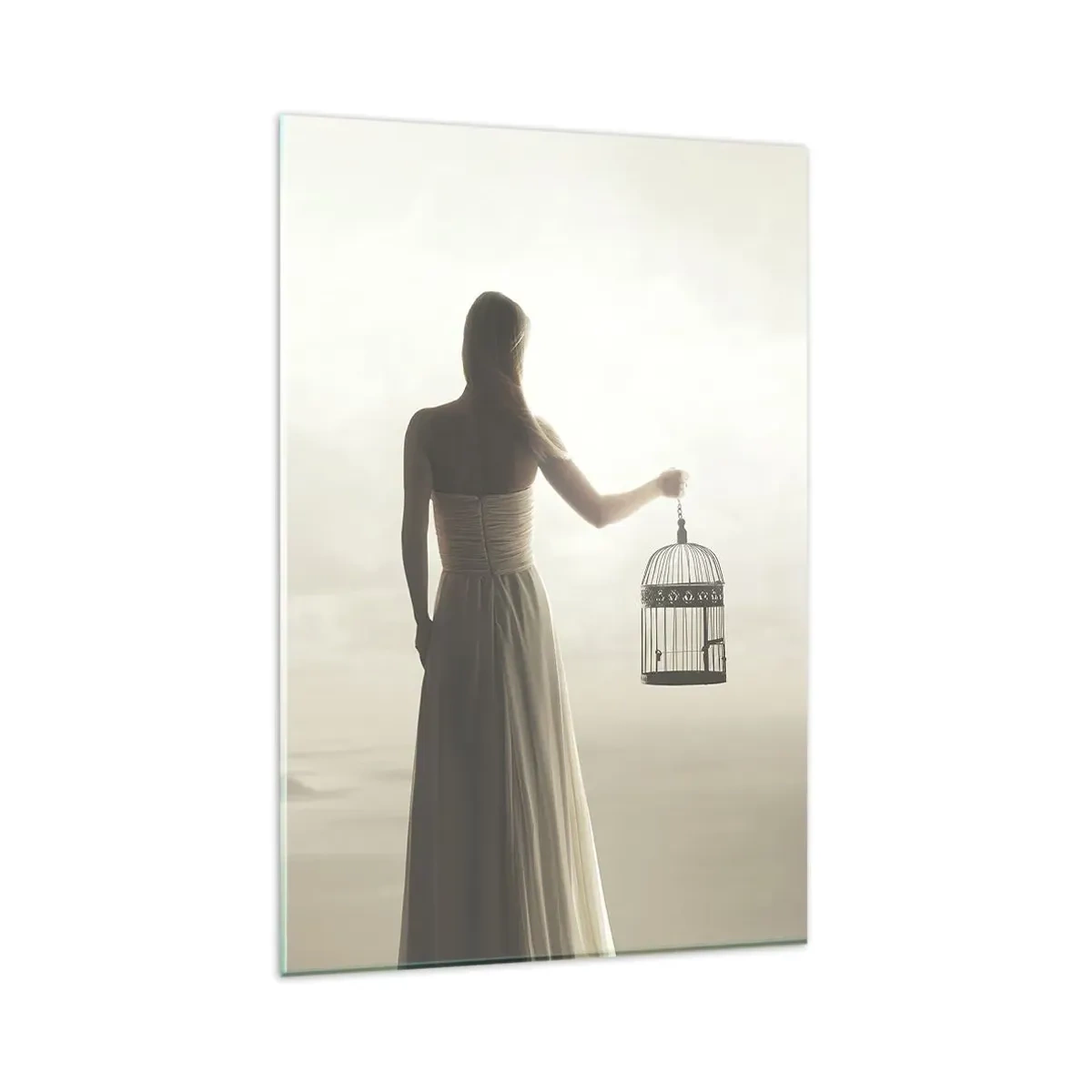 Tablou pe sticlă - Fii liberă - 80x120 cm