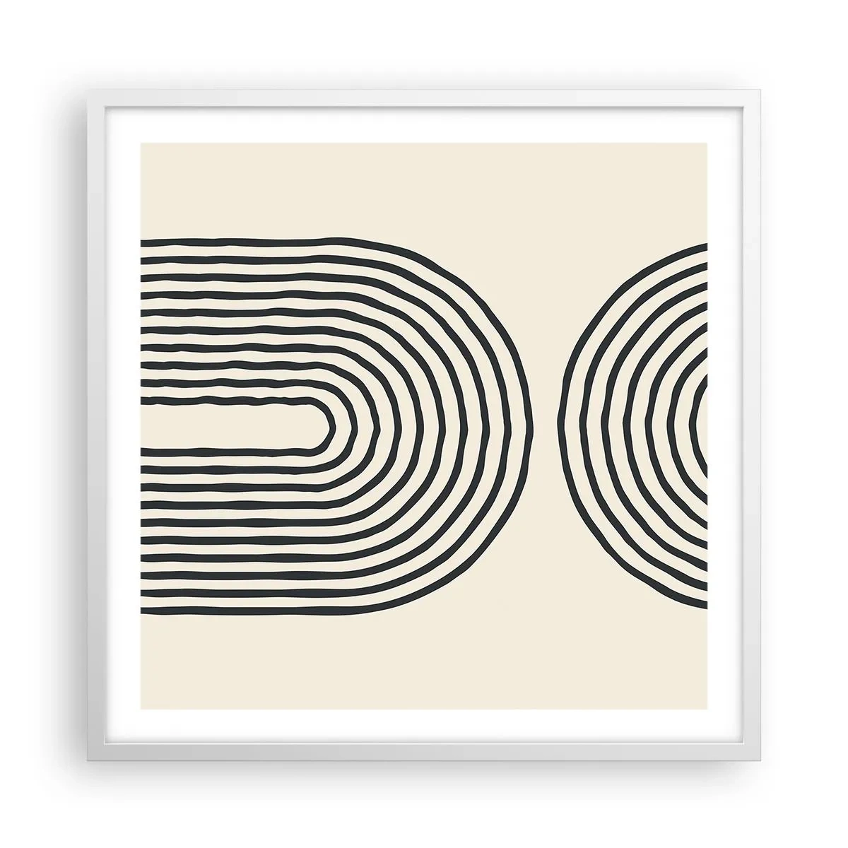 Poster în ramă albă - În curând... - 60x60 cm