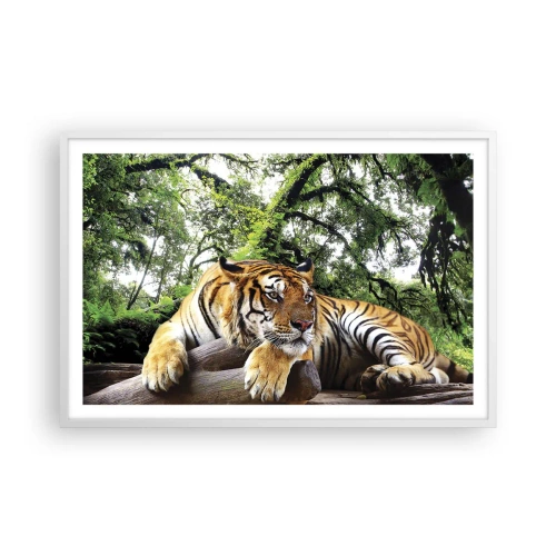 Poster în ramă albă - Cu respect - 91x61 cm