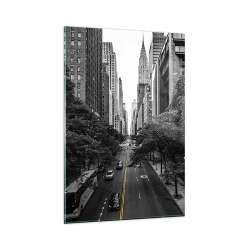 Tablou pe sticlă - New York dimineața - 80x120 cm
