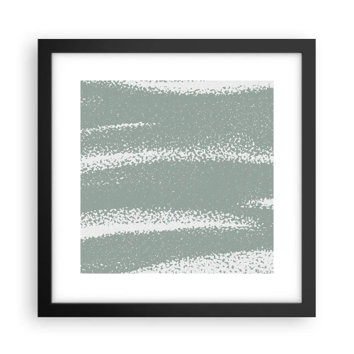 Poster în ramă neagră - Abstracție în stil de iarnă - 30x30 cm
