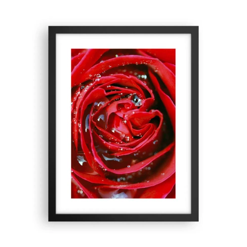 Poster în ramă neagră - În picături de rouă - 30x40 cm