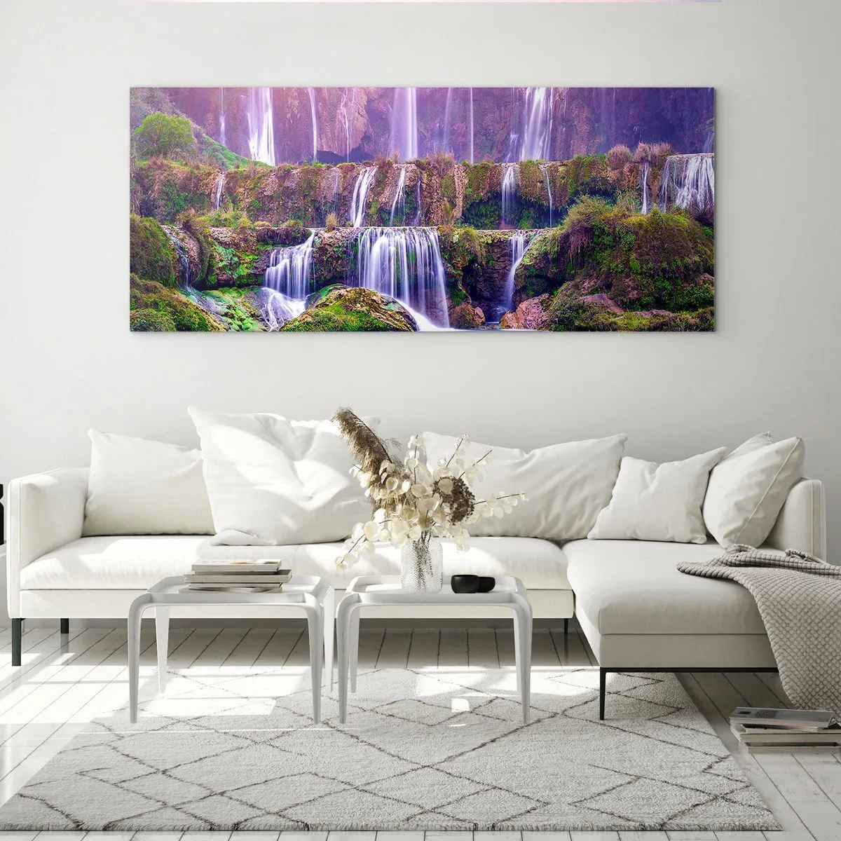 Tablou pe sticlă - Scara către cer - 120x50 cm
