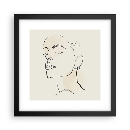 Poster în ramă neagră - O privire mândră - 30x30 cm