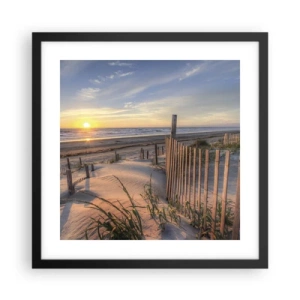 Poster în ramă neagră - Strălucirea și umbra vântului - 40x40 cm