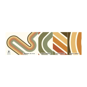 Mostră tapet autocolant Deluxe Sticker - Cu zigzag până la destinație - Abstracția, Bucată, Model modern - 100x30 cm