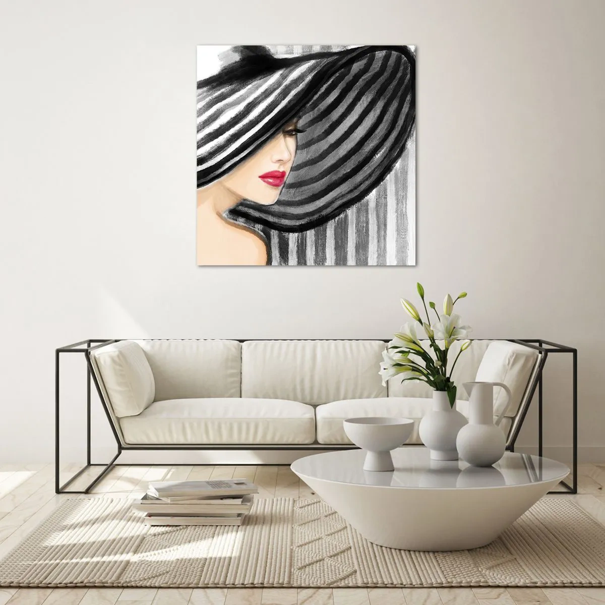 Tablou pe sticlă - Unde te pot găsi? - 50x50 cm