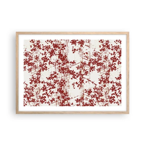 Poster în ramă de stejar deschis - Ca un percal vechi - 70x50 cm