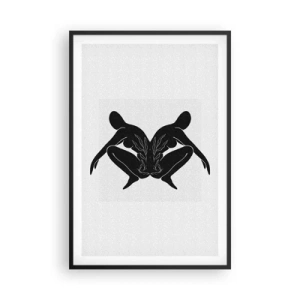 Poster în ramă neagră - Suflet comun - 61x91 cm