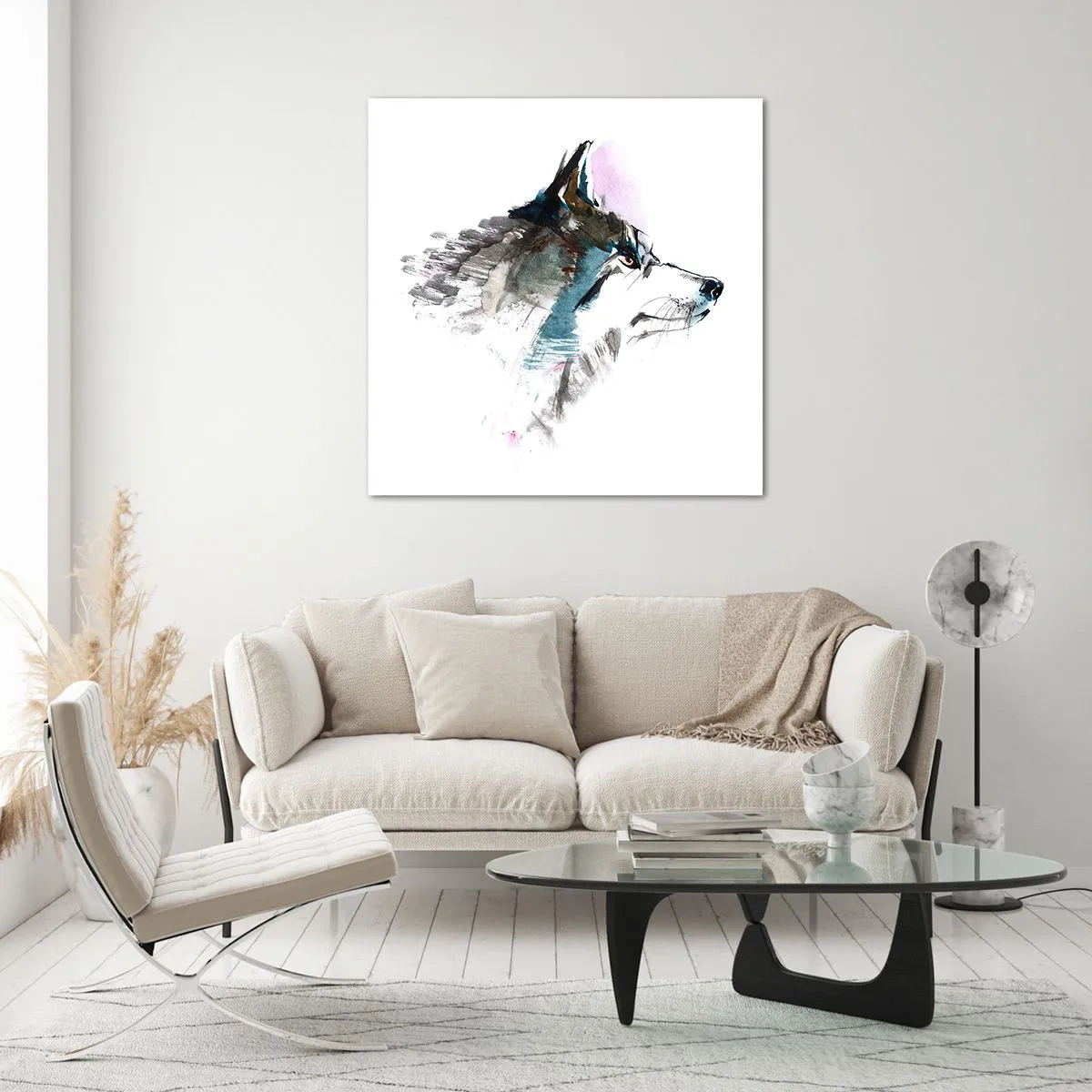 Tablou pe sticlă - Ce știm despre lup - 60x60 cm