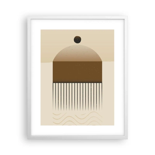 Poster în ramă albă - Stări diferite - 40x50 cm