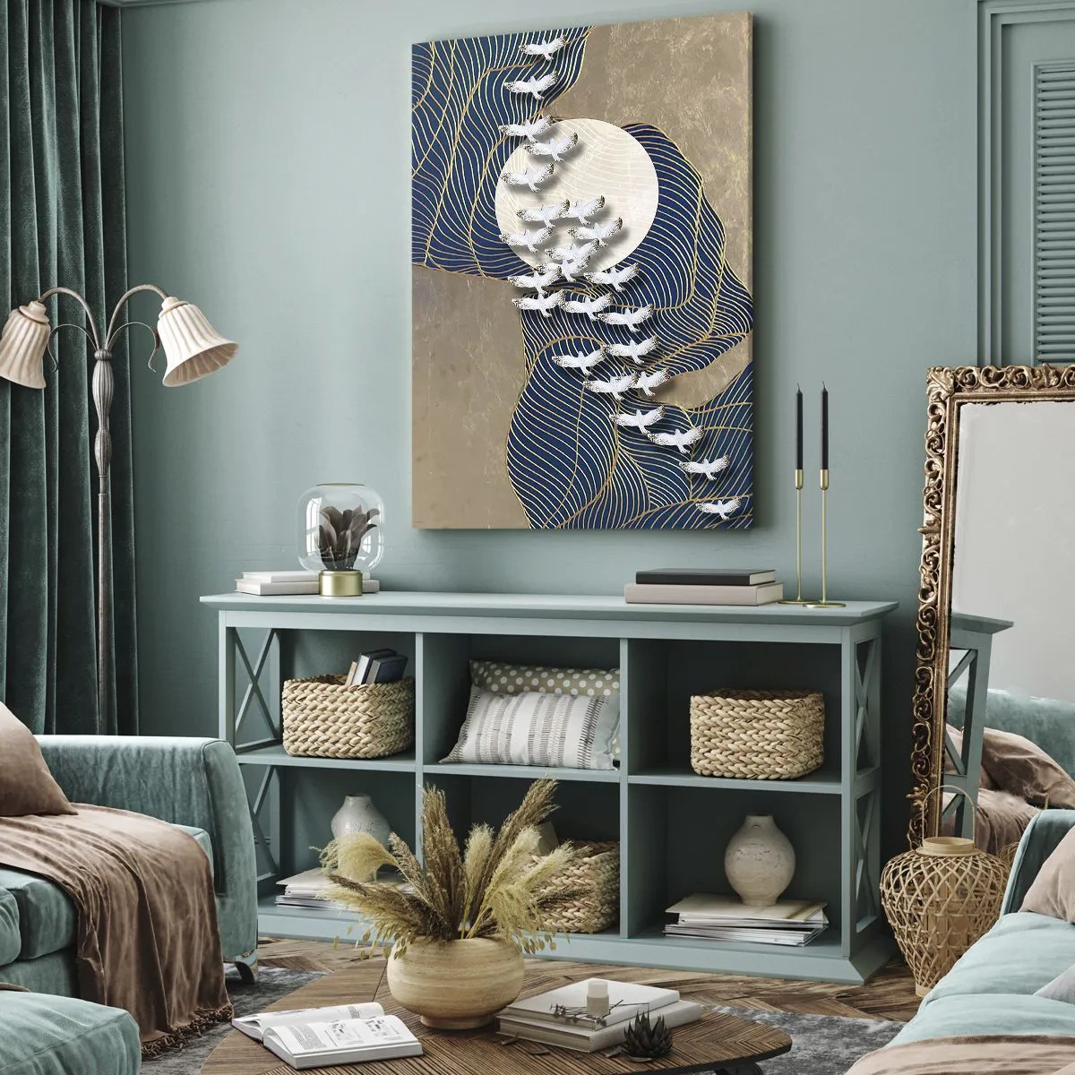 Tablou pe pânză - Libertate, rătăcire, comunitate - 45x80 cm