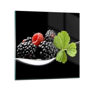 Tablou pe sticlă - Gustul prospețimii - 50x50 cm