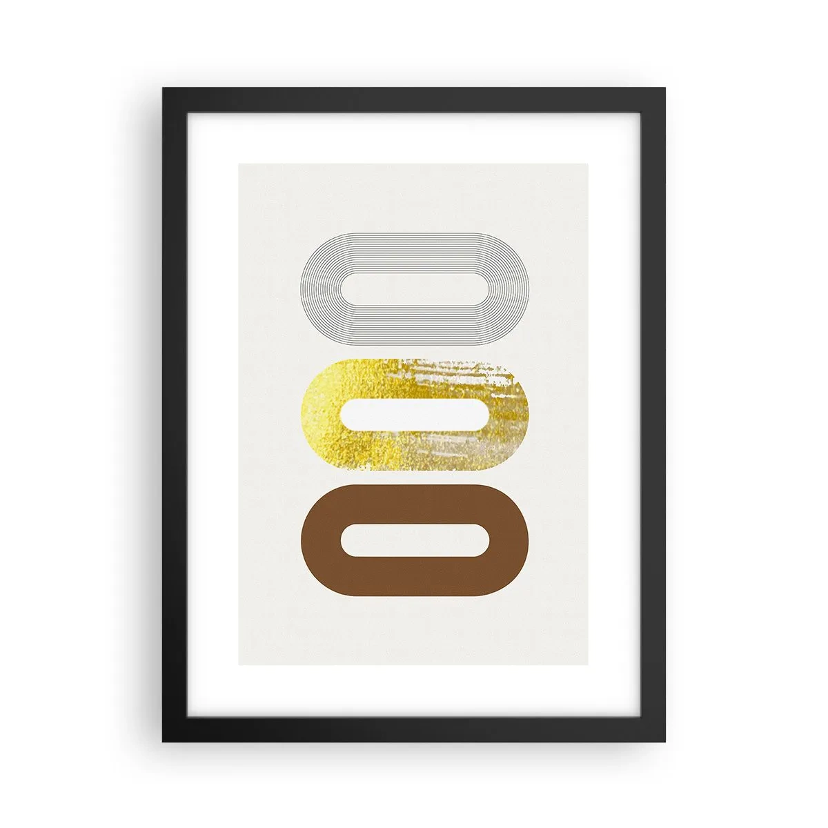 Poster în ramă neagră - Ooo! - 30x40 cm